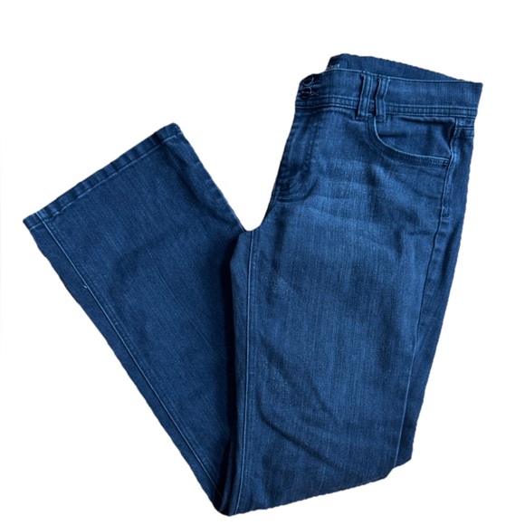 White House Black Market 10R Women’s‎ BootLeg Bedazzled pockets Noir Denim Jeans - Picture 1 of 10